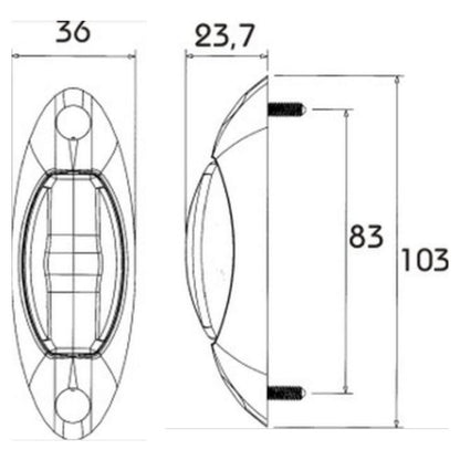 Aspock ProStar disegno tecnico misure