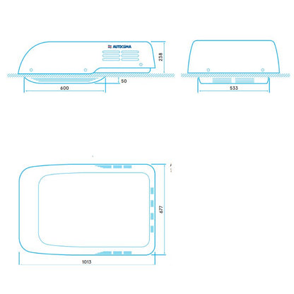 Autoclima RTEH 17 disegno tecnico misure