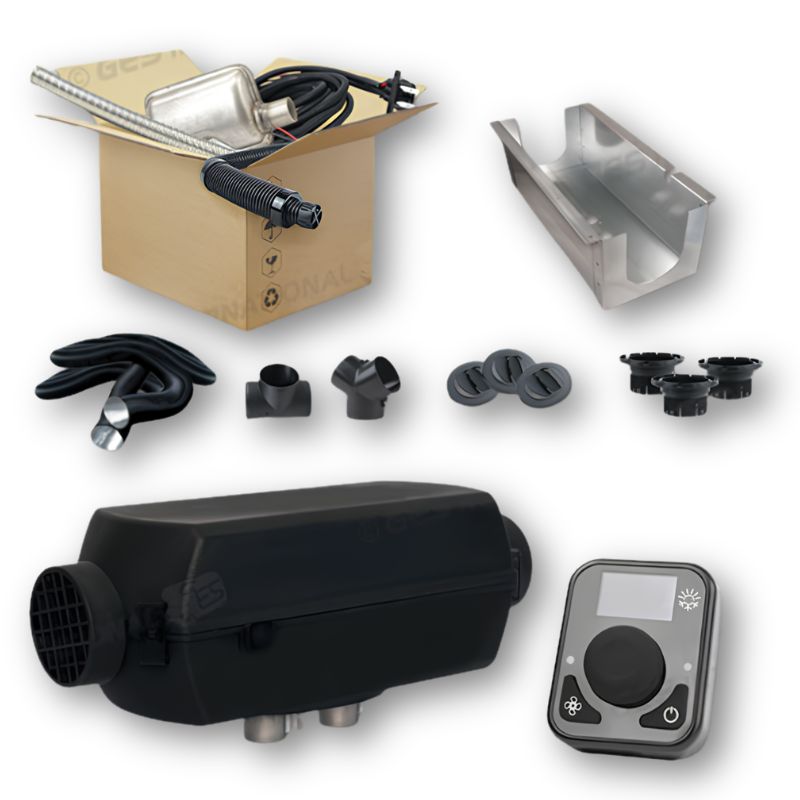 Autoterm AIR 2D con Mini Control, tubi, bocchette e contenitore