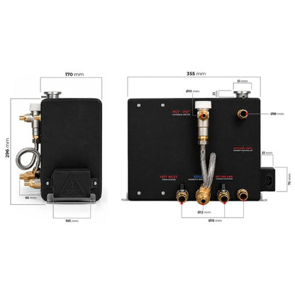 Autoterm Baltica Basic 12V disegno tecnico misure