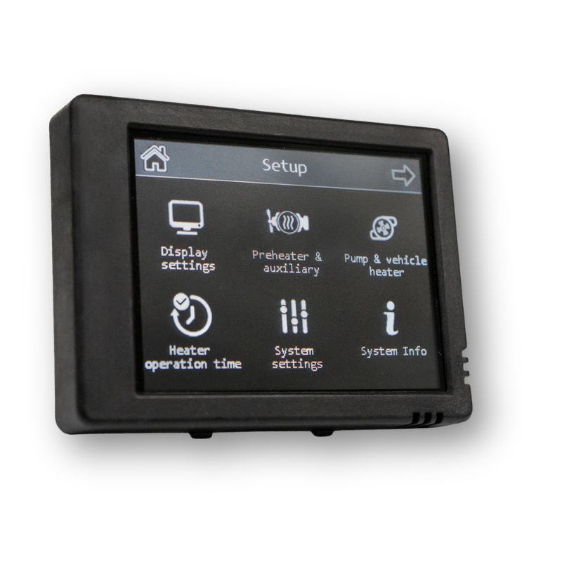 Autoterm Touch Control schermata impostazioni