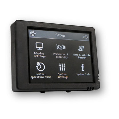 Autoterm Touch Control schermata impostazioni