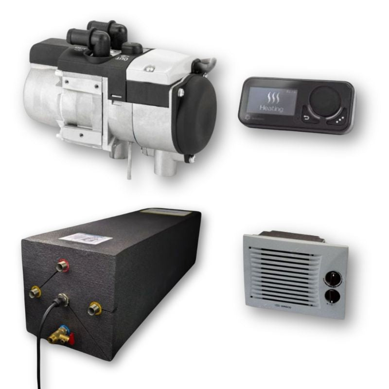 Autoterm e Pundmann kit riscaldamento aria-acqua-motore camper
