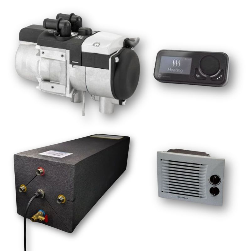 Autoterm e Pundmann kit riscaldamento aria-acqua-motore camper
