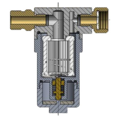Boldrin filtro pulizia gas bombola spaccato interno