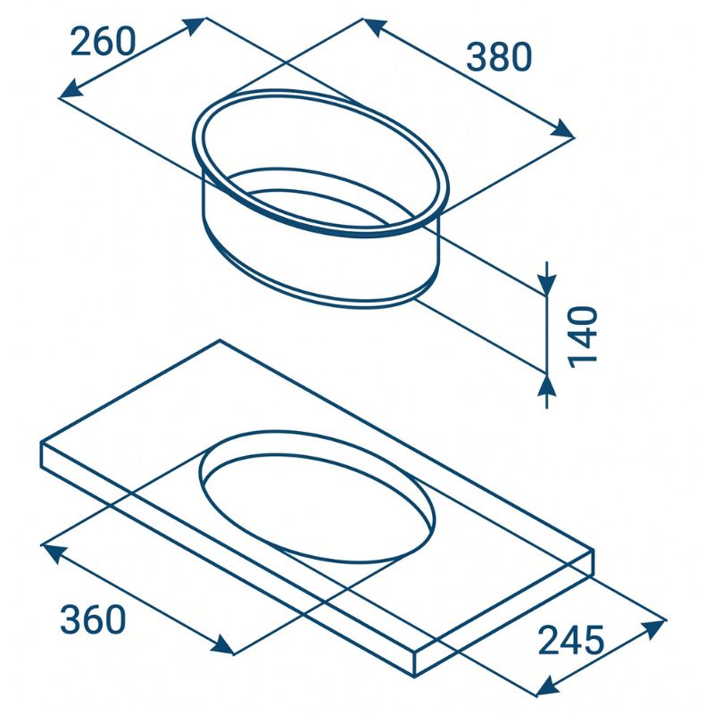 CAN LA1420 disegno tecnico misure