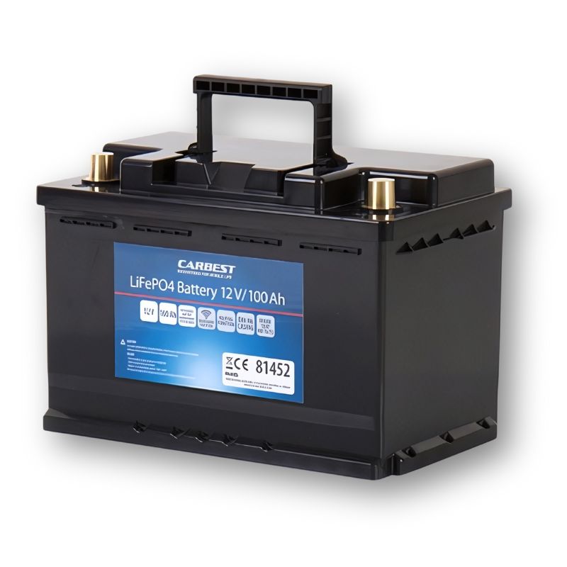 CARBEST LI100BH6 batteria lifepo4 12v servizi camper