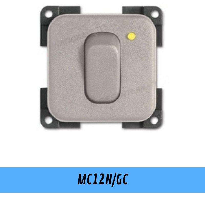 CBE MC12NB interruttore 12V con presa TV bianco