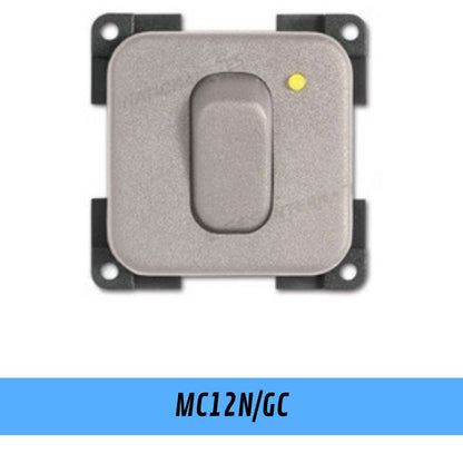 CBE MC12NB interruttore 12V con presa TV bianco