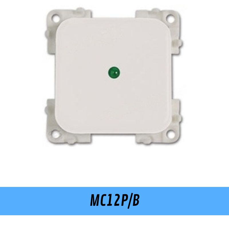 CBE MC12PB interruttore 12V con LED bianco