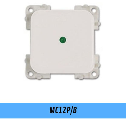 CBE MC12PB interruttore 12V con LED bianco