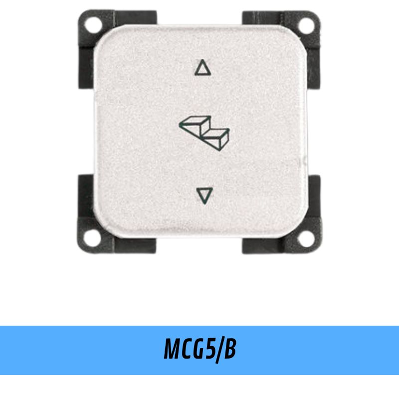 CBE MCG5B pulsante gradino esterno bianco