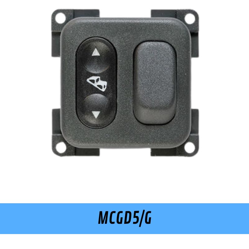 CBE MCGD5G pulsante gradino e devio luce grigio