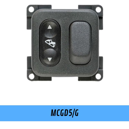 CBE MCGD5G pulsante gradino e devio luce grigio