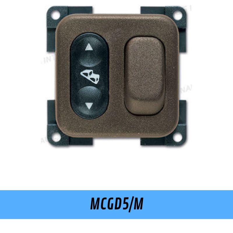 CBE MCGD5M pulsante gradino e devio luce marrone