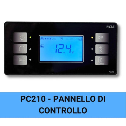 CBE PC210 pannello digitale controllo utenze camper