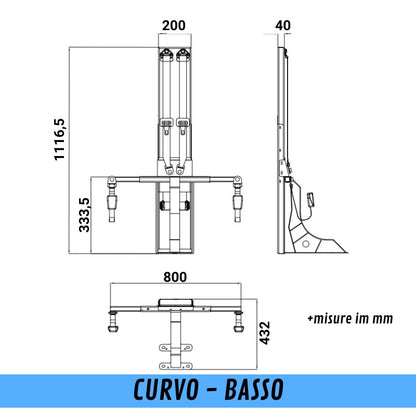 CTA Smart Kit Ducato puntone curvo seduta bassa