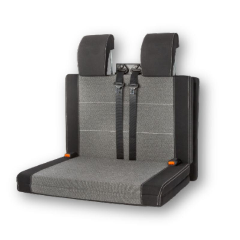 CTA cuscineria per Smart Kit con Easy Bed poggiatesta doppi vista laterale chiuso
