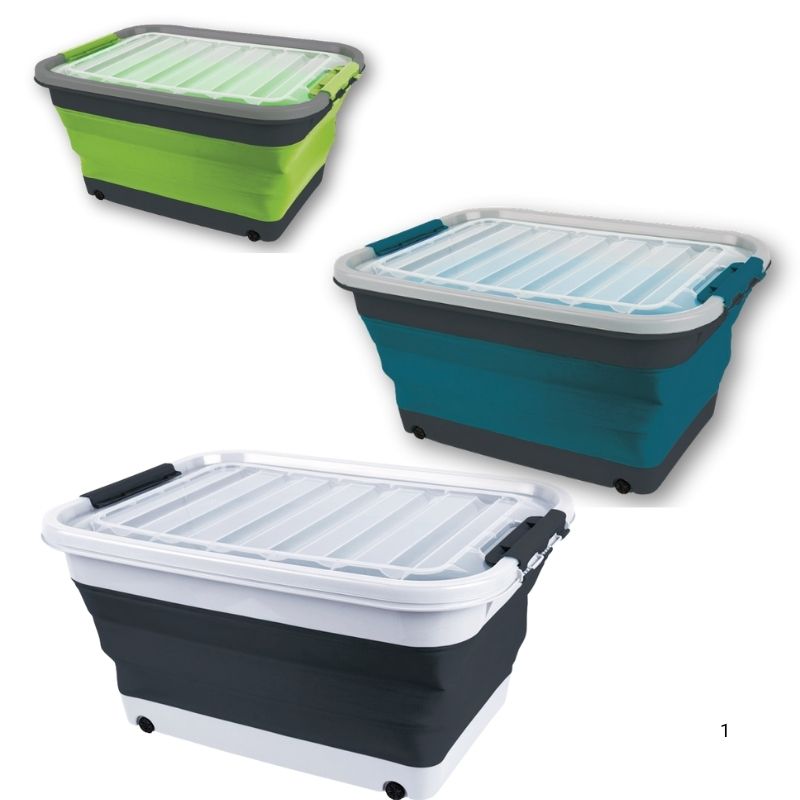 Camp4 box portaoggetti pieghevoli con coperchio