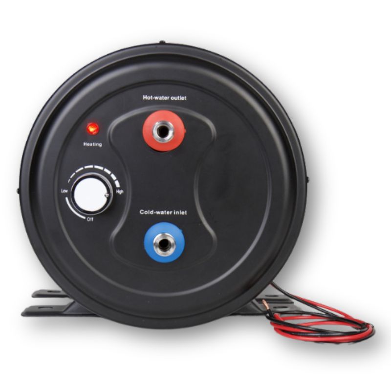 Carbest Cozywater boiler elettrico 12V vista frontale