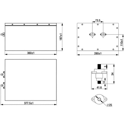 Carbest LI200BHD disegno tecnico misure