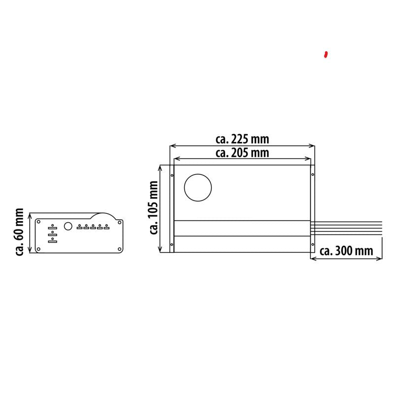 Carbest PowerPeak disegno tecnico misure