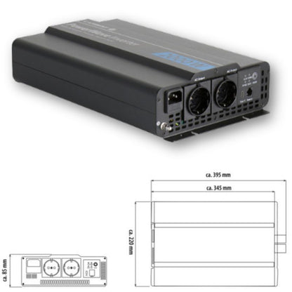 Carbest PowerWave 2000W disegno tecnico misure