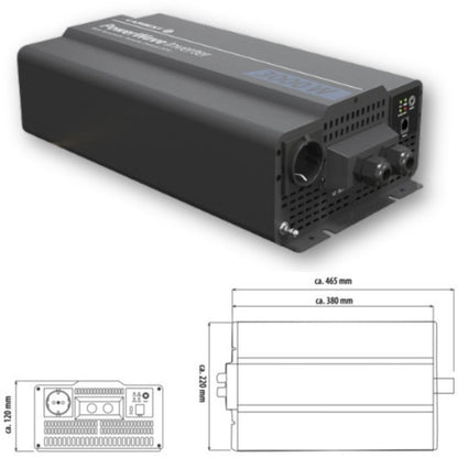 Carbest PowerWave 3000W disegno tecnico misure