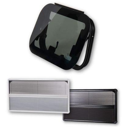 Carbest  RW Eco finestre a compasso in vetro con oscurante