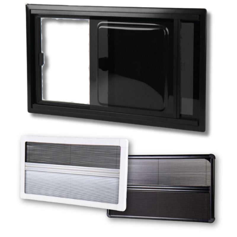 Carbest RW Style scorrevoli finestre con oscurante bianco o nero