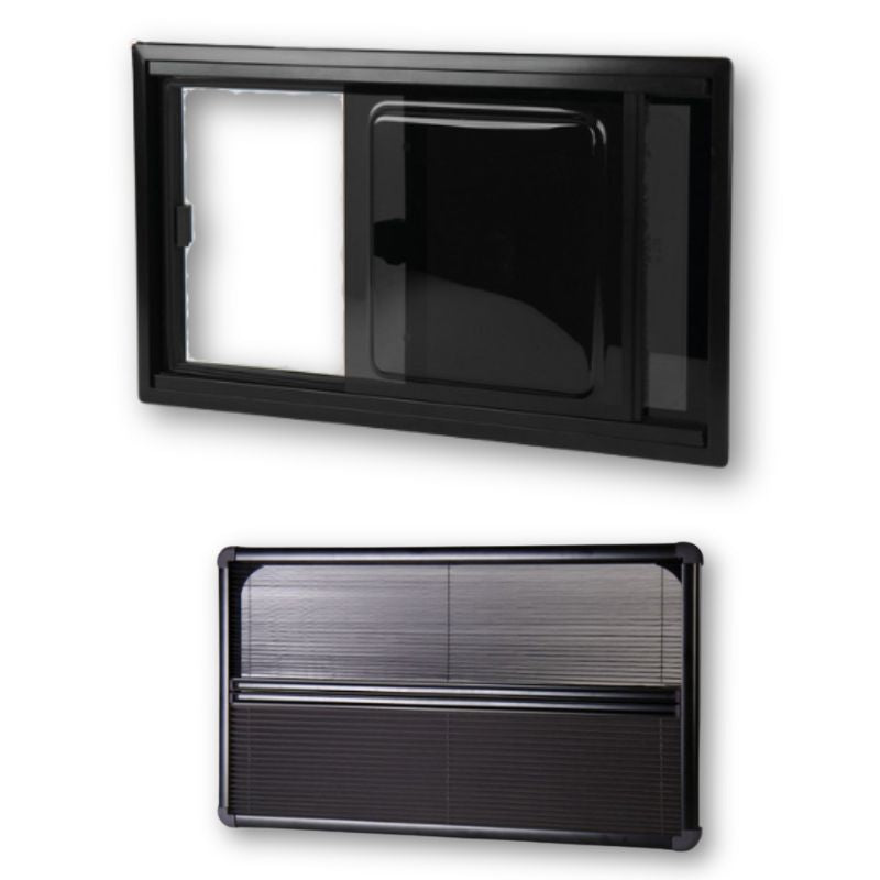 Carbest RW Style scorrevoli finestre con oscurante nero