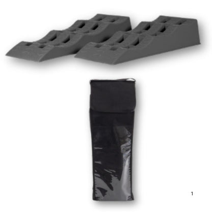 Carbest cunei livellanti XL a 3 gradini per camper con sacca custodia