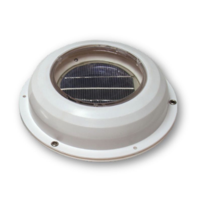 Carbest fungo aspiratore solare per tetto camper in plastica bianca
