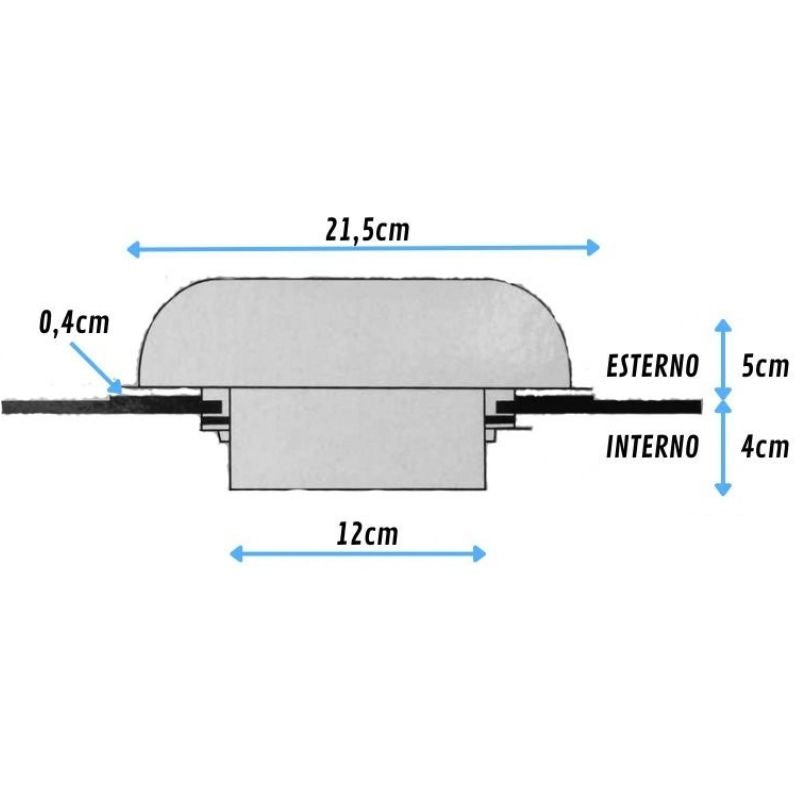 Carbest fungo aspiratore solare per tetto camper misure
