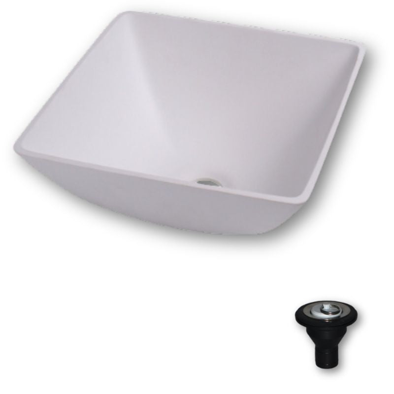 Carbest lavandino quadrato con piletta dritta