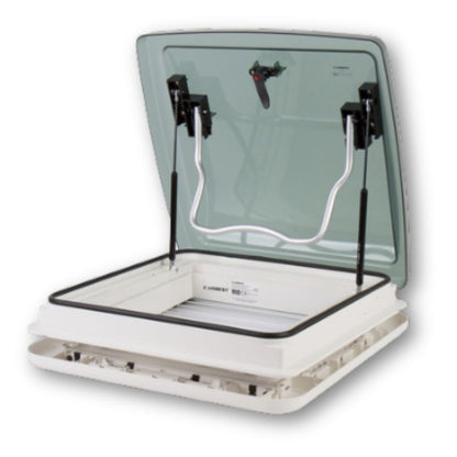 Carbest oblò da tetto 40x40cm cupola fumè camper