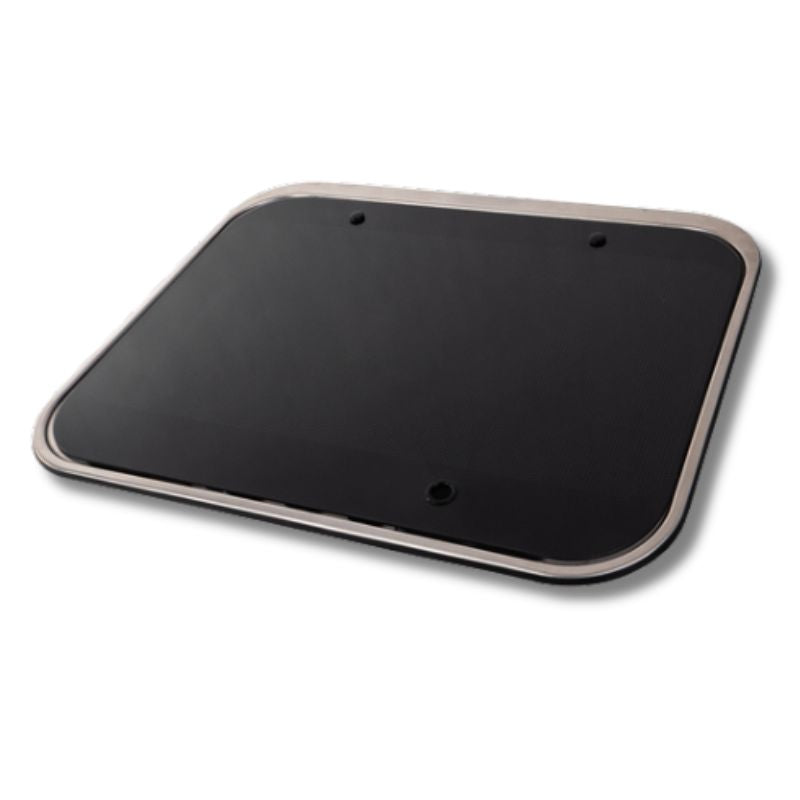 Carbest piano cottura 3 fuochi con coperchio in vetro nero chiuso