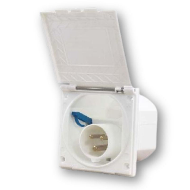 Carbest presa elettrica esterna 220V (AC) CEE bianca