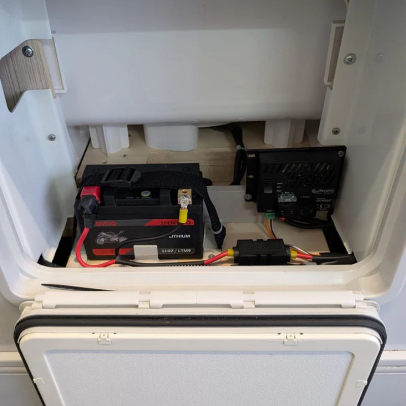 Clesana Power Management esempio di installazione al posto di WC cassetta