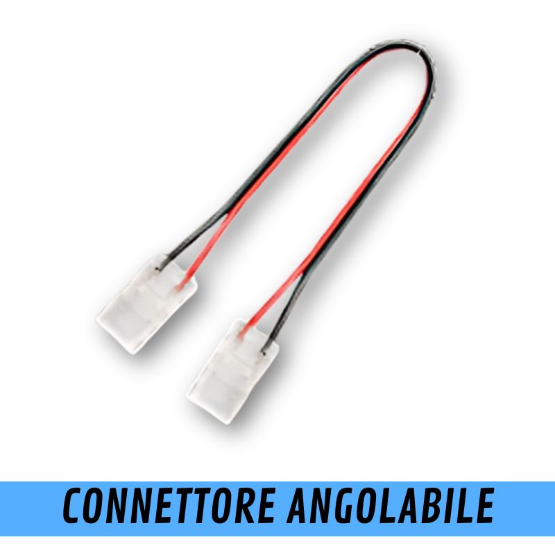 Connettore con cavo per strisce LED 12V (DC)