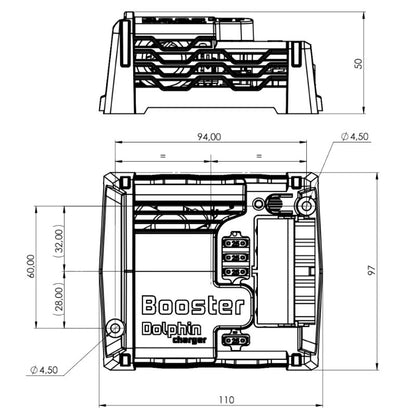 Dolphin Booster Mini disegno tecnico misure