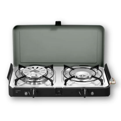 Dometic-Cadac 2 Cook 3 Pro Deluxe aperto senza piastre frontale
