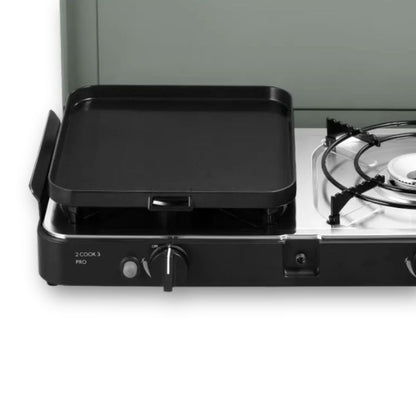 Dometic-Cadac 2 Cook 3 Pro Deluxe dettaglio piastra liscia