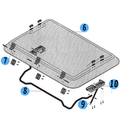 Dometic ricambi Heki 2 e Heki 2 Deluxe disegno tecnico 2