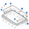 3 - GUARNIZIONE INTERNA (5mt) C/VENTILAZIONE FORZATA