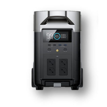 EcoFlow Delta Pro vista frontale uscite