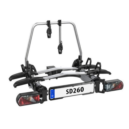 Eufab SD260 portabici da gancio traino pieghevole