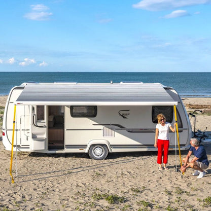 Fiamma F80S tendalini tetto per camper, furgoni, roulotte, minivan in uso