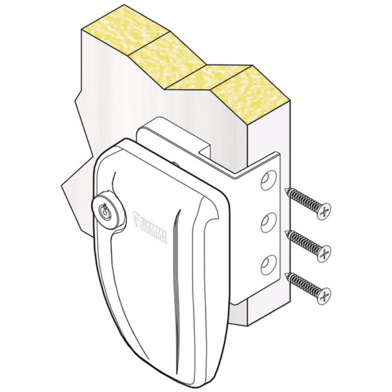 Fiamma Safe Door Frame schema di montaggio