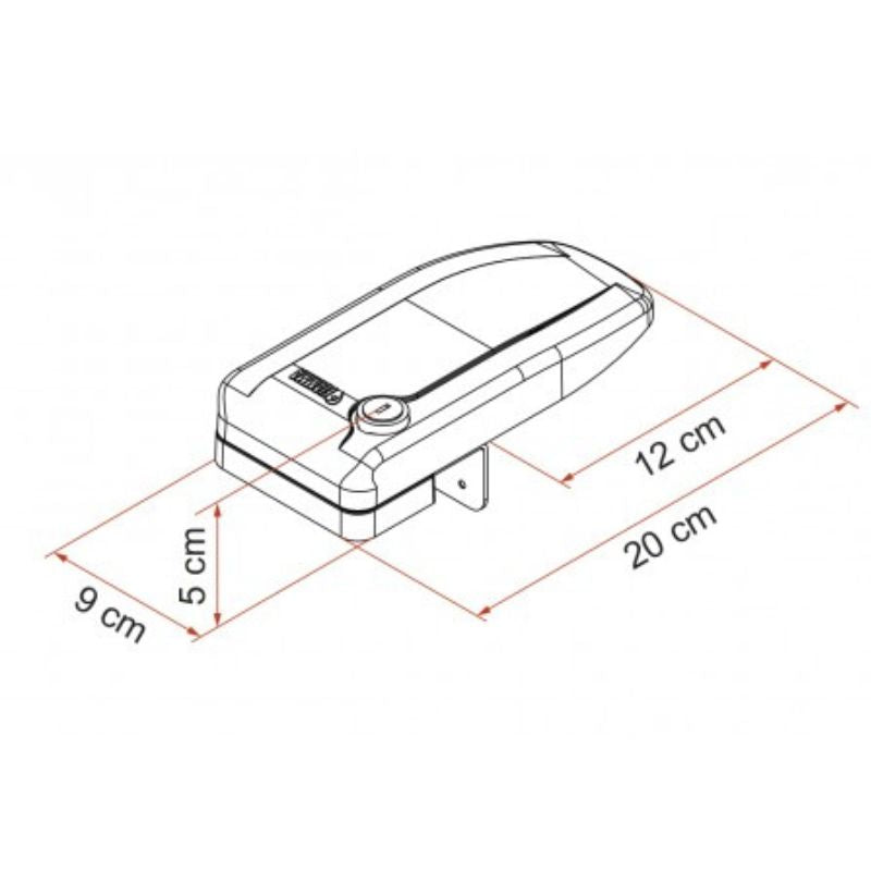 Fiamma Safe Door Magnum Frame disegno tecnico misure